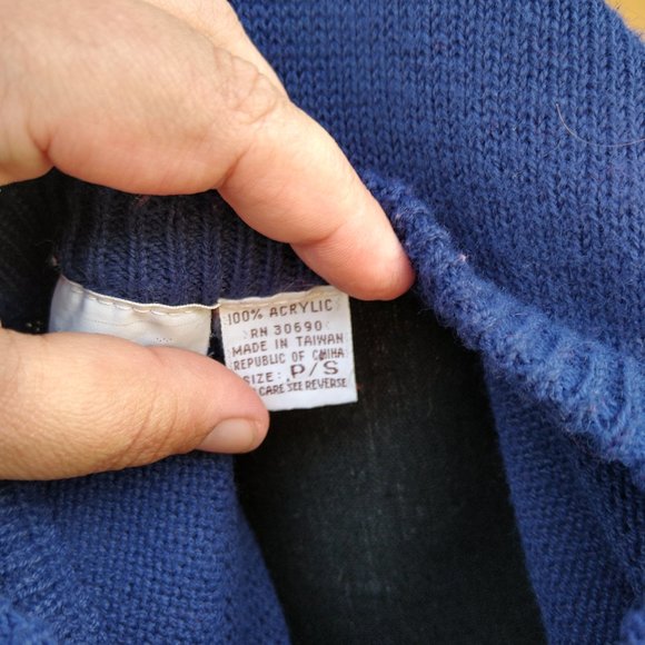 Vintage Womens Sweater Suburban Petites Petite Small Floral 1990's Acrylic VGUC - Picture 7 of 7